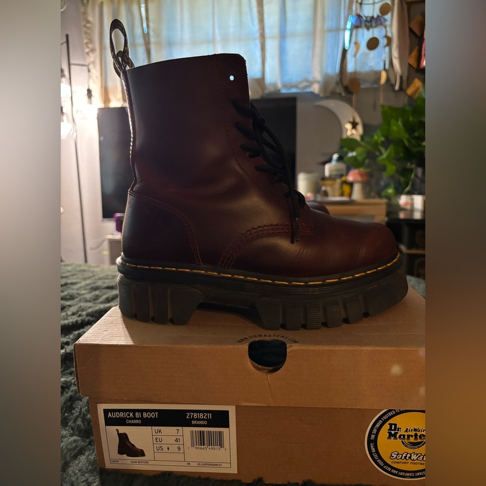 Dr. Martens Audrick 8I Boot in Dark Cherry